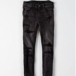 American Eagle Black Ripped Jeans